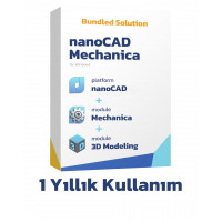 nanoCAD Mechanica Katı Model Tasarım Pakedi - 1 Yıllık Kullanım