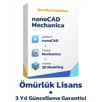 NanoCAD Mechanica - Ömürlük Lisans (3 Yıllık Güncelleme Garantisi İle)