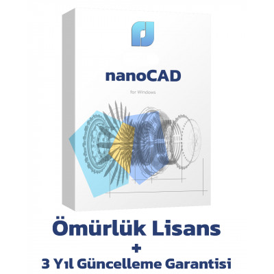NanoCAD22 - Ömürlük Lisans (3 Yıllık Güncelleme Garantisi İle)